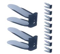 Teksome Shoe Slots Space Saver,Shoe Cabinet Organize Shoe Rack | Pack Of 10 Closet Holder Cabinet Organizer - Stackable Adjustable Space-Saving Organizer For Closet Organization