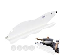 Teksome Sink Splash Guard | Bathroom Backsplash Guard - Polar Bear shape Splash Guard for Sink Water Splatter Guard with Suction Cup for Kitchen