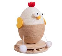Teksome Sisal Cat Scratcher Posts, Sisal Rooster Cat Claw Scratcher Toy, Sisal Material Cat Claw Sharpener Toy for Small Cats, Medium Cats, Kittens