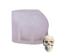 Teksome Skull Candle Mold - Skull Silicone Molds for Candles | Handcrafted Candle Molds for Candle Making, Epoxy Silicone Resin Casting Mold for Scented Candles Resin Craft