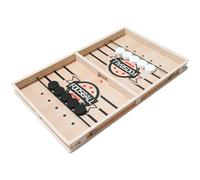Teksome Sling Puck Game - Desktop Bouncing Chess Toy - Wooden Puck Sling Game for Travel Home Camping Classroom Indoors Living Room Bedroom Nursery Kindergarten