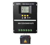 Teksome Solar Panel Regulator,2-USB-Port Solar Energy Controller with Seven Modes | Increase Power Conversion Controller for Caravan, Villa, Street Lights