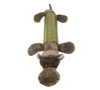 Teksome Squeaky Toys for Dogs - Animal Shaped Dog Chewing Toys - Plush for Puppy Biting Teeth-Cleaning Small Medium Large Pets Chasing Indoor Outdoor Play Travel Home Mental Enrichment