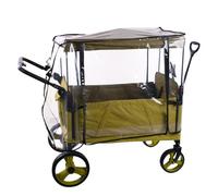 Teksome Stroller Rain Cover | Rainproof Picnic Cart Protective Cover,Foldable Outdoor Protection Equipment for Walking Picnic Backyard Fishing Garden
