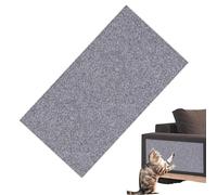 Teksome Trimmable Cat Scratching Mat | Adhesive Cat Wall Scratcher | 23.6x39.4 Inch Adhesive Trimmable Kitten Nail File Scratching Carpet for Wall Couch