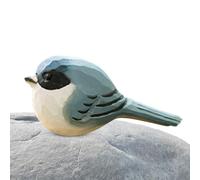 Teksome Wooden Birds | Hand Carved Bird Statue for Bird Lovers | Wooden Bird Statues for Home Decor Bird Figurines for Shelf Decor