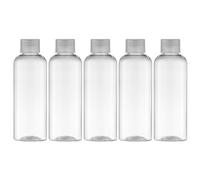 Tekson Travel Size Bottles 3.4 oz, Travel Mouthwash Bottle, Refillable Containers for Cosmetic with Screw Cap for Travel Essentials (100ml, Clear), Clear, Classic