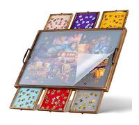 Tektalk Jigsaw Puzzle Board with Handles & PP Cover, Portable Puzzle Table Mat, for Up to 1000 Pieces