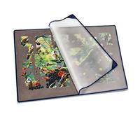 Tektalk Puzzle Board with Dustproof Cover for Storage Puzzle Saver, Non-Slip Surface (Gray, Up to 1500 Pieces)