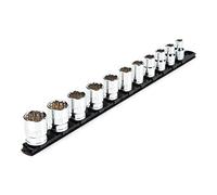 TEKTON 1/2 Inch Drive 12-Point Socket Set with Rail, 11-Piece (3/8-1 in.) | SHD92103
