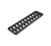 TEKTON 1/2 Inch Drive 2-Rail Socket Organizer Set, Gray (20-Tool) | OST22320 | Made in USA