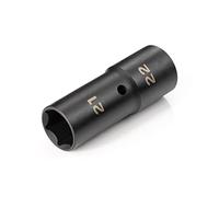 TEKTON 1/2 Inch Drive 21 x 22 mm Thin Wall Impact Flip Socket | SIF22122 | Deep Thin Wall, 6-Point