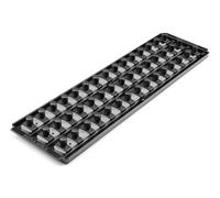 TEKTON 1/2 Inch Drive 3-Rail Socket Organizer Set, Gray (45-Tool) | OST27345