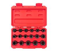 TEKTON 1/2 Inch Drive 6-Point Impact Socket Set, 17-Piece (8-24 mm) | SID92321
