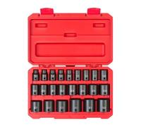 TEKTON 1/2 Inch Drive 6-Point Impact Socket Set, 23-Piece (10-32 mm) | SID92322