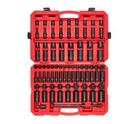 TEKTON 1/2 Inch Drive 6-Point Impact Socket Set, 87-Piece (5/16-1-1/4 in., 8-32 mm) | SID92407