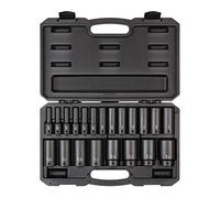 TEKTON 1/2 Inch Drive Deep 6-Point Impact Socket Set, 21-Piece (5/16-1-1/2 in.) | SID92306
