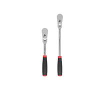 TEKTON 1/2 Inch Drive Flex Head Comfort Grip Ratchet Set, 2-Piece (10-1/2, 14 in.) | SRH92202