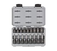 TEKTON 1/2 Inch Drive Torx and External Star Impact Socket Set with Case, 17-Piece (T30-T70, E10-E24) | SKT25801