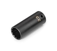 TEKTON 1/2 Inch Drive x 23 mm Deep 12-Point Impact Socket | SID23323