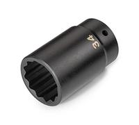 TEKTON 1/2 Inch Drive x 34 mm Deep 12-Point Impact Socket SID23334