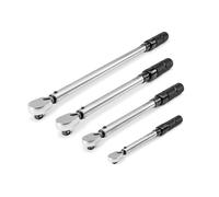 TEKTON 1/4, 3/8, 1/2 Inch Drive 90-Tooth Dual-Direction Micrometer Torque Wrench Set (4-Piece) | TRQ95903