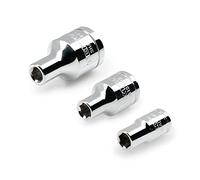 Tekton Magnetic Hex Bit Holder Set SHA99021 – 1/4, 3/8, 1/2 Inch Drive (3-Piece)