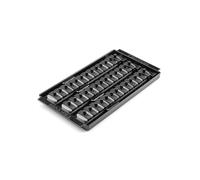 TEKTON 1/4 Inch Drive 3-Rail Socket Organizer Set, Gray (39-Tool) | OST05339 | Made in USA