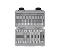 TEKTON 1/4 Inch Drive Long Hex and Torx Bit Socket Set with Case, 31-Piece (5/64-5/16 in., 2-8 mm, T6-T30) | SHB90303