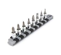 TEKTON 1/4 Inch Drive Phillips/Slotted Bit Socket Set, 8-Piece (#0-#3, 1/8-5/16 in.) | SHB90104