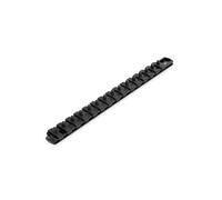 TEKTON 1/4 Inch Drive x 13 Inch Socket Rail, 15 Clips (Black) OSR02215