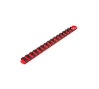 TEKTON 1/4 Inch Drive x 13 Inch Socket Rail, 15 Clips (Red) | OSR02115 | Made in USA