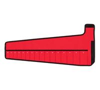 TEKTON 16-Tool Angle Head Wrench Pouch (Red, 10-27 mm) | OTP21205