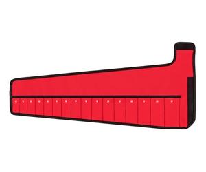 TEKTON 16-Tool Angle Head Wrench Pouch (Red, 10-27 mm) | OTP21205