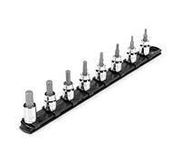 TEKTON 3/8 in Drive Hex Bit Socket Set with Rail, 8-Piece (1/8-3/8 in) | SHB91106