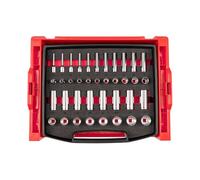 TEKTON 3/8 Inch Drive 12-Point Socket Set with Open Top Drawer and Rack, 38-Piece (6-24 mm) | OLB94308