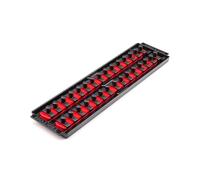 TEKTON 3/8 Inch Drive 2-Rail Socket Organizer Set, Red (30-Tool) | OST12130