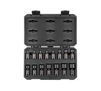 TEKTON 3/8 Inch Drive 6-Point Universal Joint Impact Socket Set with Case, 15-Piece (1/4-1 in.) | SID97301