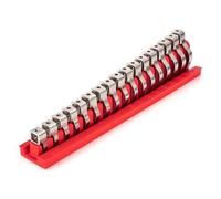 TEKTON 3/8 Inch Drive Crowfoot Wrench Set with Rack, 17-Piece (8-24 mm) | WCF95201