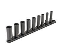 TEKTON 3/8 Inch Drive Deep 12-Point Impact Socket Set, 9-Piece (5/16-3/4 in.) - Rails | SID91109
