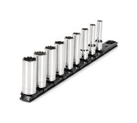 TEKTON 3/8 Inch Drive Deep 12-Point Socket Set, 9-Piece (5/16-3/4 in.) | SHD91107