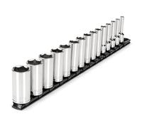 TEKTON 3/8 Inch Drive Deep 6-Point Socket Set, 15-Piece (1/4-1 in.) | SHD91113