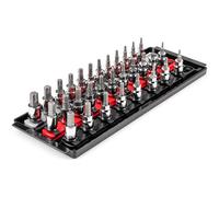 Tekton 3/8-Inch Drive Hex/Torx Bit Socket Set, 31-Piece (1/8-3/8 in, 3-10 mm, T10-T60) - SHB91203
