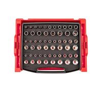 TEKTON 3/8 Inch Drive Shallow, Semi-Deep, and Deep 6-Point Socket Set with Open Top Drawer and Rack, 57-Piece (6-24 mm) | SHD91700