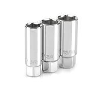 TEKTON 3/8 Inch Drive Spark Plug Socket Set, 3-Piece (5/8, 3/4, 13/16 in.) | SHD91003
