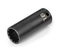 TEKTON 3/8 Inch Drive x 18 mm Deep 12-Point Impact Socket | SID13318