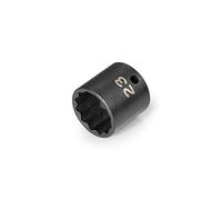 TEKTON 3/8 Inch Drive x 23 mm 12-Point Impact Socket | SID12323 | Shallow