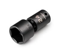 TEKTON 3/8 Inch Drive x 24 mm 6-Point Universal Joint Impact Socket | SID18124
