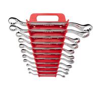 TEKTON 45-Degree Offset Box End Wrench Set, 11-Piece (6-32 mm) - Holder | WBE24411