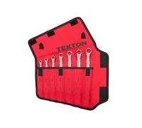 TEKTON 45-Degree Offset Box End Wrench Set, 7-Piece (6-19 mm) - Pouch | WBE24507